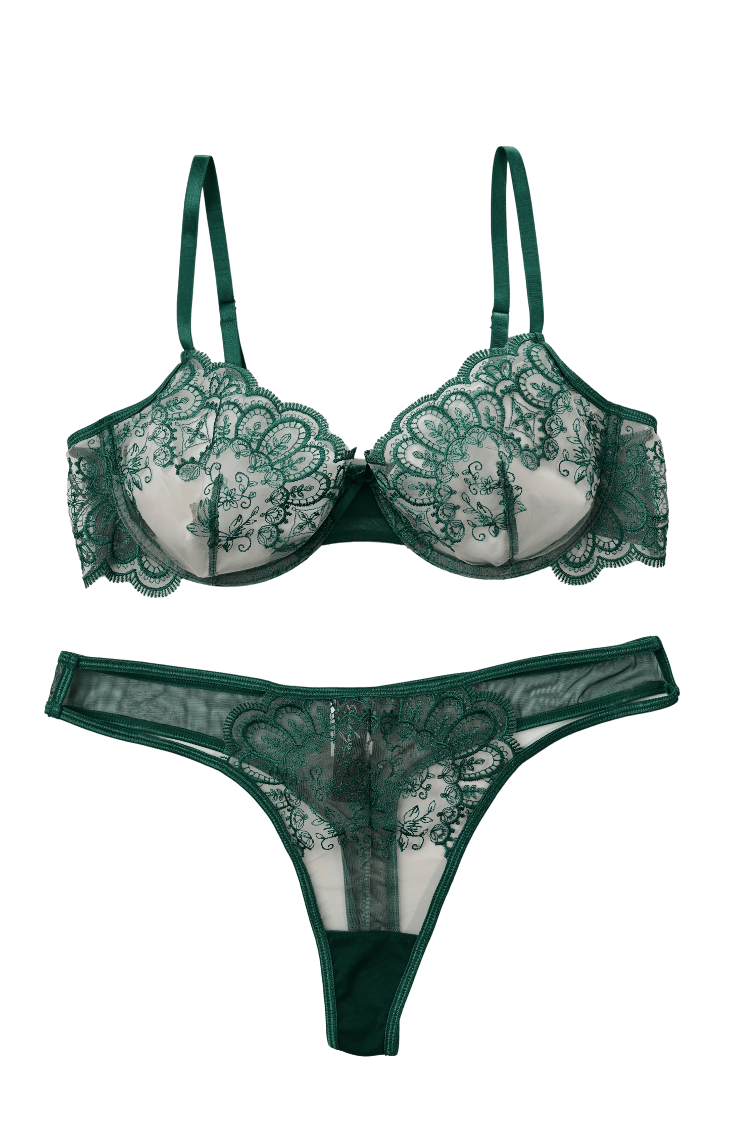 Emerald Kiss Lingerie Set